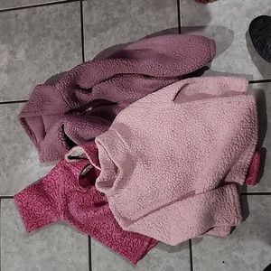 Fleece set of three pull overs size 4/5